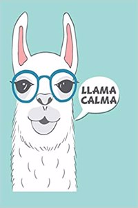 Llama Calma 150 Pages 6x9 Dot Grid Notebook for the Ambitiously Non Ambitious Writers, List Makers & Drawers, Write Your Way Through Our College Ruled Notebooks a Space for Crossing t's & Drawing Eyes Doodling & Writing Your Inspirations