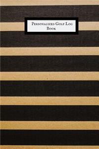 Personalized Golf Log Book