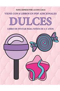 Libro de pintar para niños de 4-5 años (Dulces)