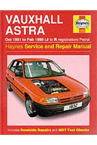 Vauxhall Astra (1991-98) Service and Repair Manual