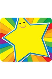 Rainbow Star Name Tags