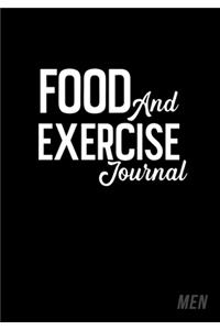 Food And Exercise Journal Men