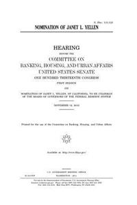 Nomination of Janet L. Yellen