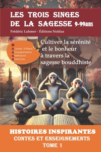 LES TROIS SINGES DE LA SAGESSE HISTOIRES INSPIRANTES Contes et enseignements TOME 1 9-99ans