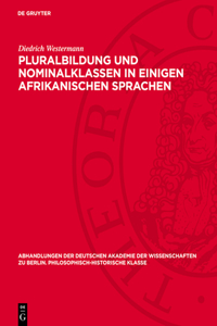 Pluralbildung Und Nominalklassen in Einigen Afrikanischen Sprachen