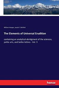 The Elements of Universal Erudition