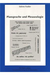 Plansprache Und Phraseologie