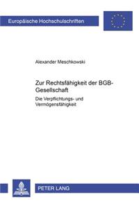 Zur Rechtsfaehigkeit Der Bgb-Gesellschaft