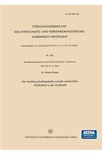 Der Nachbarschaftsgedanke und die nachbarliche Wirklichkeit in der Großstadt