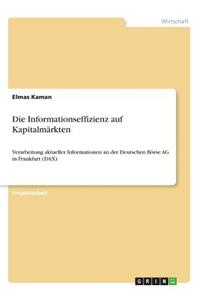 Informationseffizienz auf Kapitalmärkten