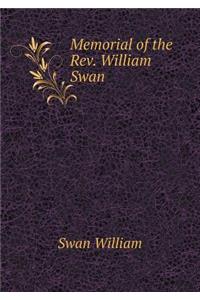 Memorial of the Rev. William Swan