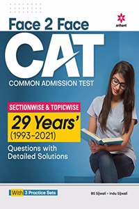 Face To Face CAT 29 Years (1993-2021) Sectionwise & Topicwise solved paper 2022
