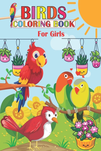Birds Coloring Book For Girls