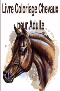 Livre Coloriage Chevaux pour Adulte