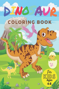 Dinosaur Coloring Book for Kids ages 4-8