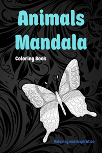 Animals Mandala - Coloring Book - Relaxing and Inspiration