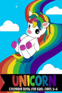 Unicorn Coloring Book for Kids Ages 2-4
