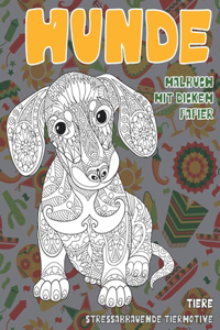 Malbuch mit dickem Papier - Stressabbauende Tiermotive - Tiere - Hunde