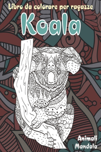 Libro da colorare per ragazze - Mandala - Animali - Koala