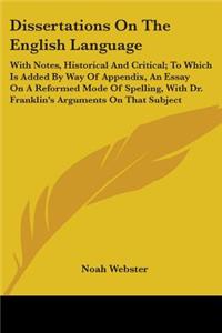 Dissertations On The English Language