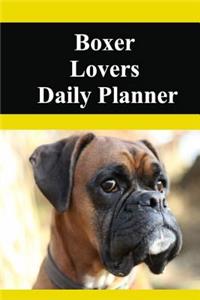 Boxer Lovers Daily Planner