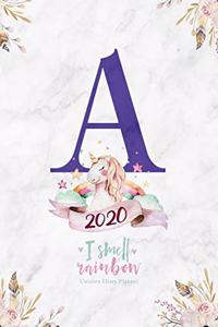 2020 Unicorn Diary Planner I Smell Rainbow