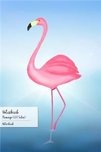 Notizbuch Flamingo, 120 Seiten