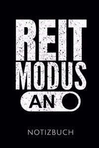 Reit Modus an Notizbuch