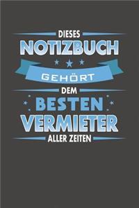 Dieses Notizbuch Gehört Dem Besten Vermieter Aller Zeiten