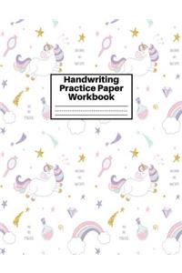 Handwriting Practice Paper Workbook