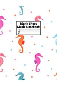 Blank Sheet Music Notebook