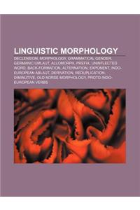 Linguistic Morphology: Declension, Morphology, Grammatical Gender, Germanic Umlaut, Allomorph, Prefix, Uninflected Word, Back-Formation