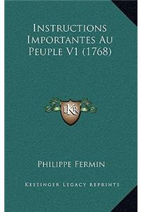 Instructions Importantes Au Peuple V1 (1768)