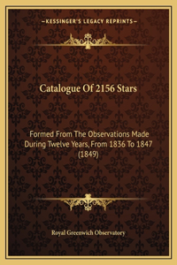 Catalogue of 2156 Stars