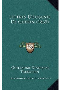 Lettres D'Eugenie de Guerin (1865)