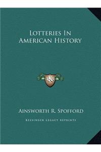 Lotteries In American History