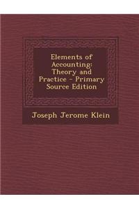Elements of Accounting