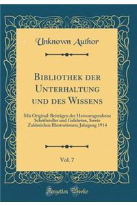Bibliothek Der Unterhaltung Und Des Wissens, Vol. 7