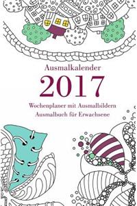Ausmalkalender 2017 - Wochenplaner mit Ausmalbildern