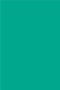 Journal Emerald Green Color Simple Plain Emerald Green