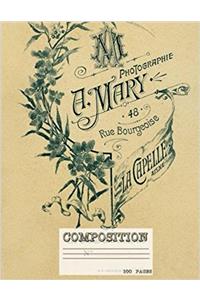 French Graphic Composition Notebook/100 College Ruled Pages