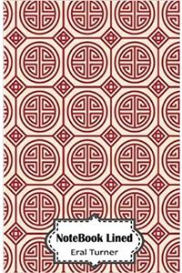 Notebook Lined Chinese Pattern