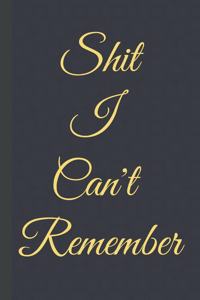 Shit I Can't Remember