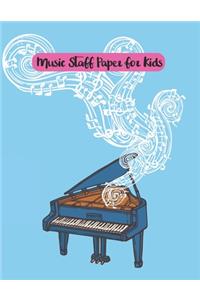 Music Staff Paper for Kids