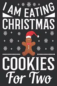 I am eating Christmas cookies for two