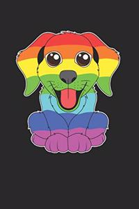 Gay Pride Dog Notebook - Lover Journal Planner