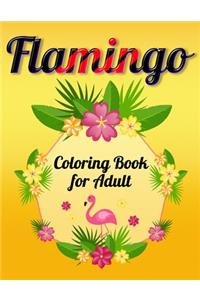 Flamingo Coloring Book for Adult