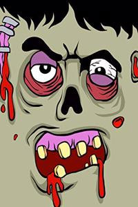 Creepy Halloween Monster Lined Notebook