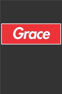 Grace: Grace Planner Calendar Notebook Journal, Personal Named Firstname Or Surname For Someone Called Grace For Christmas Or Birthdays This Makes The Perf