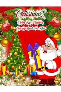 Christmas Color By Number Coloring Book For Kids